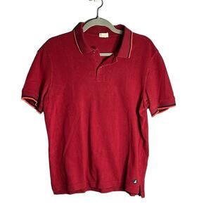 Men’s Sperry Red Short Sleeve Polo Shirt Size Medium